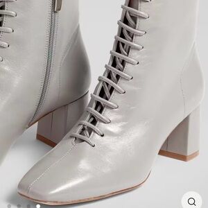 LK Bennett Gray Lace-Up Boots